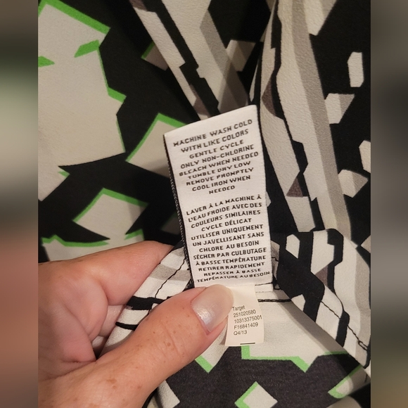 Peter Pilotto for Target Geometric Sleeveless Blouse XS NWOT - Picture 8 of 9